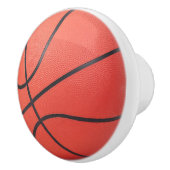 Oranje Basketbal Ontwerp Keramische Knop (Rechts)