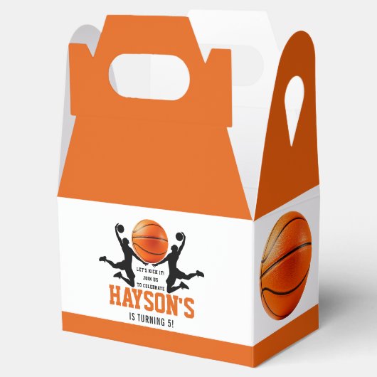 oranje basketbaljongen 5e verjaardagsfeestje bedankdoosjes (Geopend)