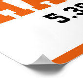 oranje basketbaljongen 5e verjaardagsfeestje poster (Hoek)