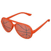 Oranje Basketball Aviator Party Shades Sunbries Aviator Zonnebril (Gekanteld)