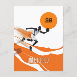 Oranje Basketball Briefkaart