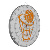 Oranje Basketball Dartbord (Voorkant Links)