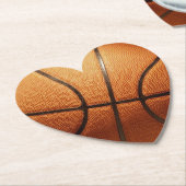 Oranje Basketball, Kartonnen Onderzetters (Gekanteld)