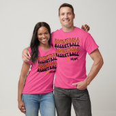 Oranje basketbalmoeder t-shirt (Unisex)