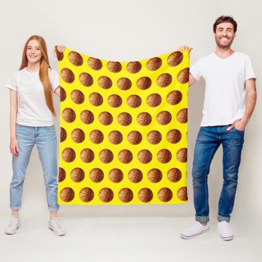 Oranje Basketbalpatroon, Fleece Deken (In situ)