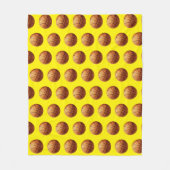Oranje Basketbalpatroon, Fleece Deken (Voorkant)