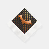 Oranje Bat Quarter Moons Luncheon Napkins Servetten (Hoek)