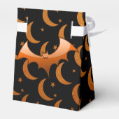 Oranje bat Quarter Moons Tent Favor Boxes Bedankdoosjes (Achterkant)