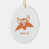 Oranje BBT - Austin, TX Keramisch Ornament (Rechts)