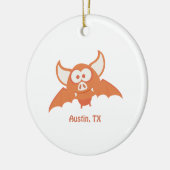 Oranje BBT - Austin, TX Keramisch Ornament (Links)