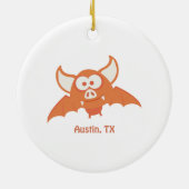 Oranje BBT - Austin, TX Keramisch Ornament (Achterkant)