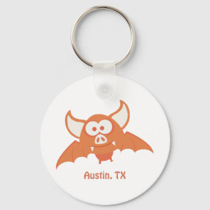 Oranje BBT - Austin, TX Sleutelhanger