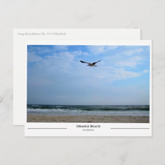 Oranje Beach Alabama Briefkaart (Voorkant / Achterkant)