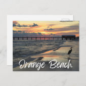 Oranje Beach Alabama Briefkaart (Voorkant / Achterkant)
