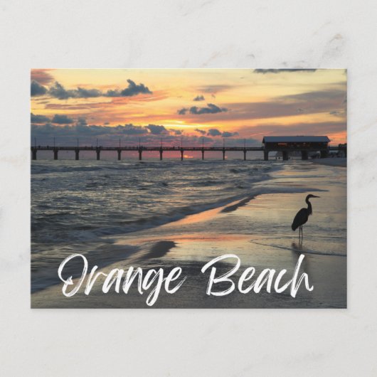 Oranje Beach Alabama Briefkaart (Voorkant)