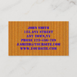 Oranje bedrijfskaarttemplate voor karton visitekaartje