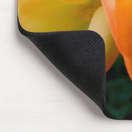 Oranje Begonia Mousepad Muismat (Hoek)