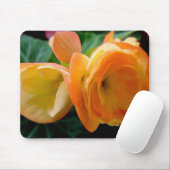 Oranje Begonia Mousepad Muismat (Met muis)