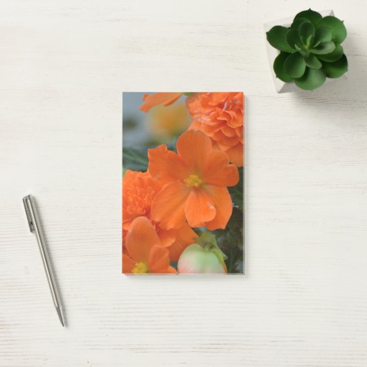 Oranje Begonias Post-it® Notes (Kantoor)