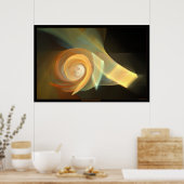 oranje behang nr . 3 poster (Keuken)