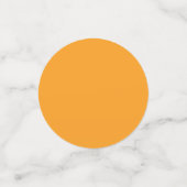 Oranje Beige Retro Y2K 70s bloempatroon Confetti (Kleine voorkant)