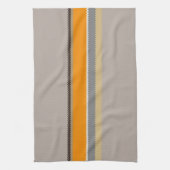 Oranje beige strepen theedoek (Verticaal)