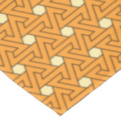  Oranje Beige Triple Spiral Arab Pattern Tafelkleed (Gekanteld)