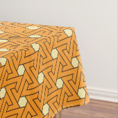  Oranje Beige Triple Spiral Arab Pattern Tafelkleed (Voorbeeld)
