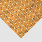  Oranje Beige Triskelion Egyptisch Patroon Tissuepapier (Detail)