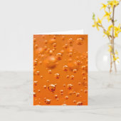 Oranje bellen kaart (Gele Bloem)