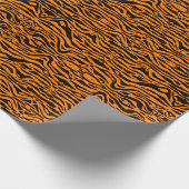 Oranje Bengaals Tiger Stripes inpakpapier (Hoek)