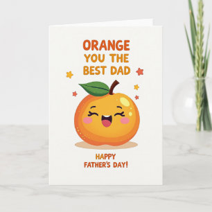 Oranje Bent de Beste Papa Kaart