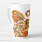 Oranje Beschermengel Aangepaste Latte Koffiemok Ko Mok (Linkerhoek)