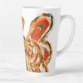 Oranje Beschermengel Aangepaste Latte Koffiemok Ko Mok (Rechts)