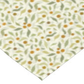 Oranje bessen en bladeren op crème - patroon. tafelkleed (Gekanteld)