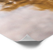 Oranje bestelwagen met surfplank bovenaan poster (Hoek)