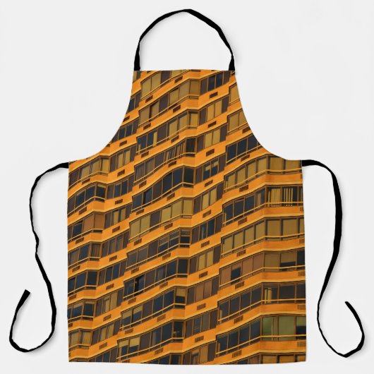 Oranje betongebouw schort (Voorkant)