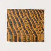 Oranje betongebouw wandkleed (Voorkant (horizontaal))