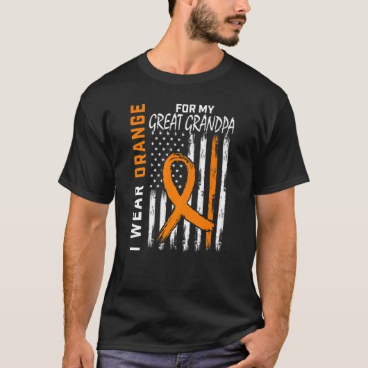Oranje bewustzijn bij multiple sclerose t-shirt (Voorkant)