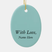 Oranje bewustzijn Koolstof - Leukemie, MS Keramisch Ornament (Achterkant)