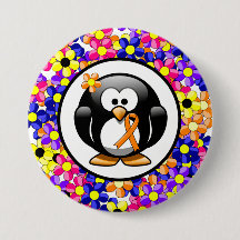 Oranje bewustzijn Ribbon Penguin
