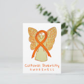 Oranje bewustzijn van culturele verscheidenheid Ku Briefkaart (Staand voorkant)