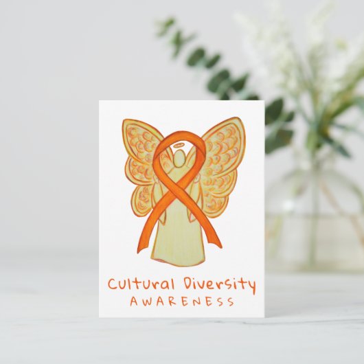 Oranje bewustzijn van culturele verscheidenheid Ku Briefkaart (Staand voorkant)