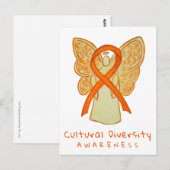 Oranje bewustzijn van culturele verscheidenheid Ku Briefkaart (Voorkant / Achterkant)