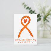 Oranje bewustzijn van culturele verscheidenheid Ku Briefkaart (Staand voorkant)