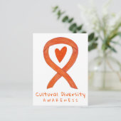 Oranje bewustzijn van culturele verscheidenheid Ku Briefkaart (Staand voorkant)