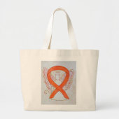 Oranje Bewustzijnslint Custom Art Canvas tas (Voorkant)