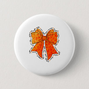 Oranje bewustzijnslint ter ondersteuning van multi ronde button 5,7 cm