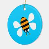 Oranje bijen keramisch ornament (Links)