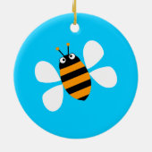 Oranje bijen keramisch ornament (Achterkant)